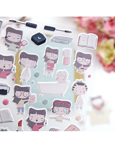 IN La Sra. Lola puffy stickers | Alúa Cid design