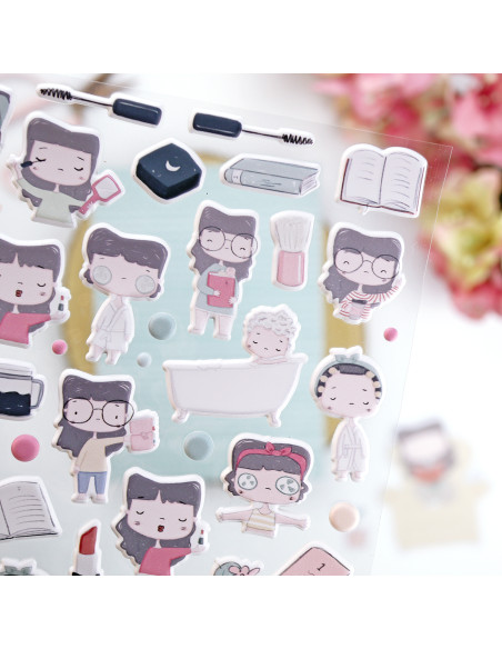 IN La Sra. Lola puffy stickers | Alúa Cid design