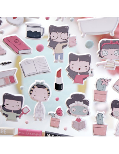 IN La Sra. Lola puffy stickers | Alúa Cid design