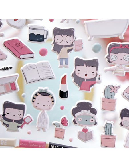 IN puffy stickers | La Sra. Lola collection