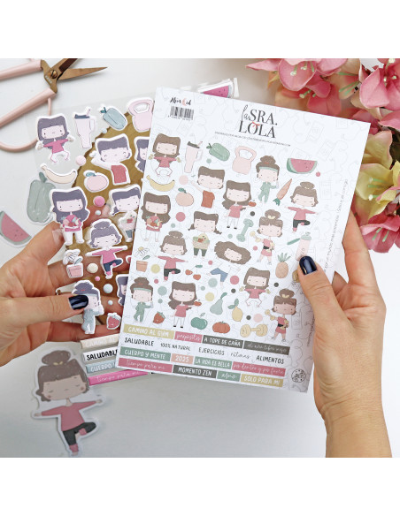 OUT La Sra. Lola puffy stickers | Alúa Cid design