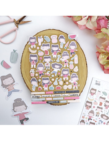 OUT La Sra. Lola puffy stickers | Alúa Cid design