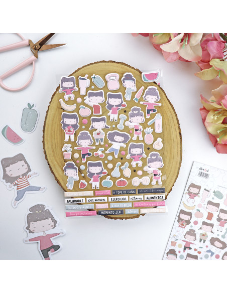 OUT La Sra. Lola puffy stickers | Alúa Cid design
