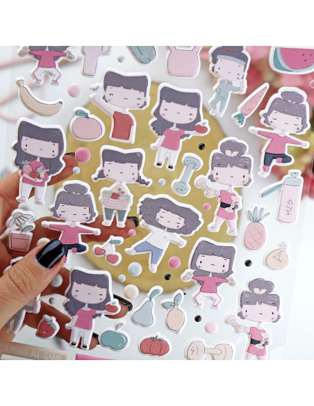 OUT puffy stickers | La Sra. Lola collection