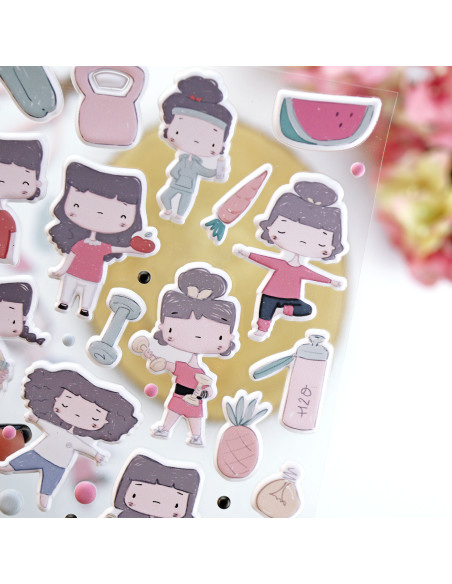 OUT La Sra. Lola puffy stickers | Alúa Cid design