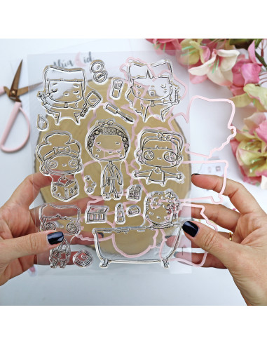 Me Mimo stamp & dies set | La Sra. Lola collection Me Mimo stamp & dies set | La Sra. Lola collection