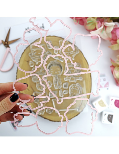 Me Mimo stamp & dies set | La Sra. Lola collection Me Mimo stamp & dies set | La Sra. Lola collection