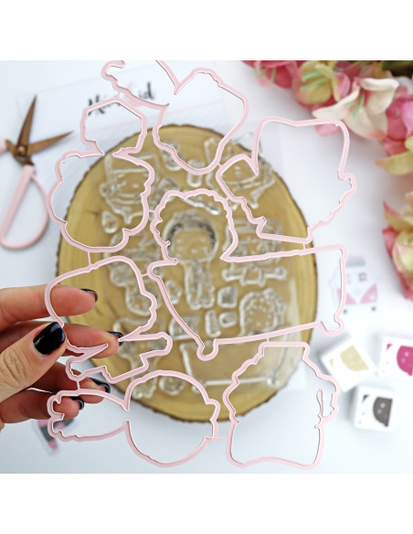 Me Mimo stamp & dies set | La Sra. Lola collection