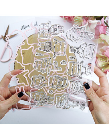 Me Cuido stamp & dies set | La Sra. Lola collection Me Cuido stamp & dies set | La Sra. Lola collection