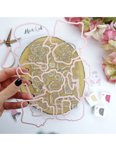 Tiempo para mí stamp & dies set | La Sra. Lola collection