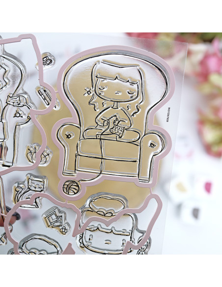 Tiempo para mí stamp & dies set | La Sra. Lola collection