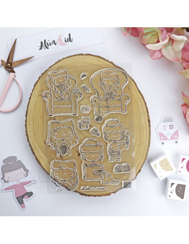 Tiempo para mí stamp & dies set | La Sra. Lola collection Tiempo para mí stamp & dies set | La Sra. Lola collection