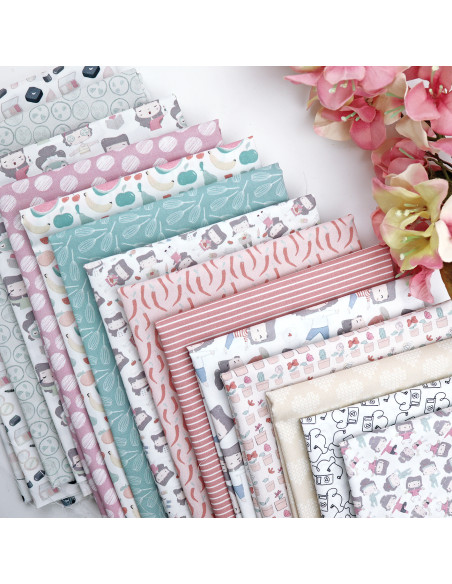 5m Me Cuido printed fabric | La Sra. Lola by Alúa Cid