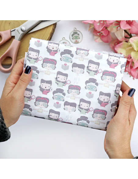 5m printed fabric Me Mimo | La Sra. Lola collection