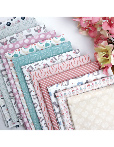 5m De camino al GYM printed fabric | La Sra. Lola by Alúa Cid