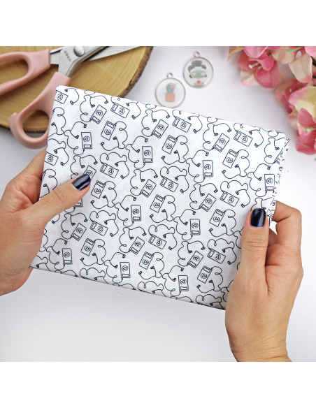 5m printed fabric De camino al GYM | La Sra. Lola collection