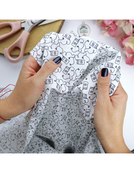 5m printed fabric De camino al GYM | La Sra. Lola collection