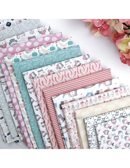 5m A Punto de nieve printed fabric | La Sra. Lola by Alúa Cid