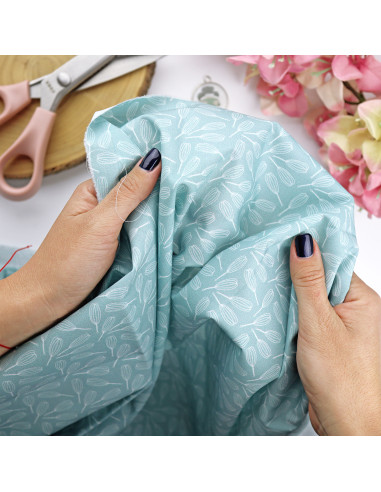 5m printed fabric A Punto de nieve | La Sra. Lola collection