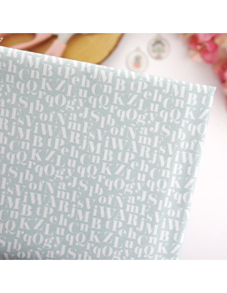 5m printed fabric Sopa de letras | La Sra. Lola collection