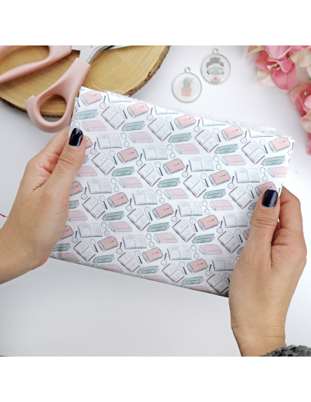 5m printed fabric Miss Lecturas | La Sra. Lola collection