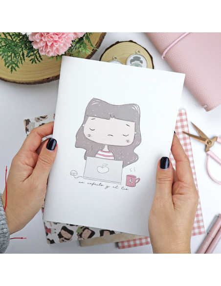 Cafeíto y al lío A5 notebook | La Sra. Lola collection