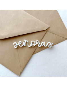Señoras acrylic word | La Sra. Lola collection