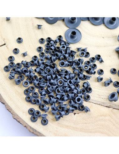 Pack of 500 eyelets in Antracita color