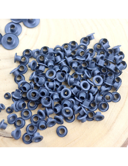 Pack of 500 eyelets in Antracita color