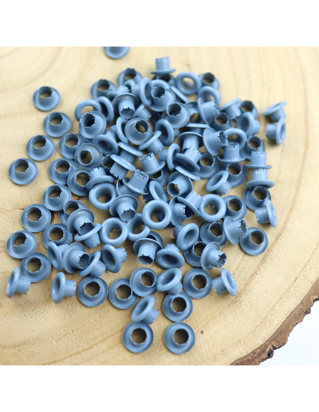 Pack of 500 eyelets in Denim color