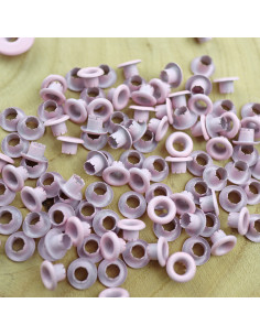 Pack of 500 eyelets in Rosa bebé color 2
