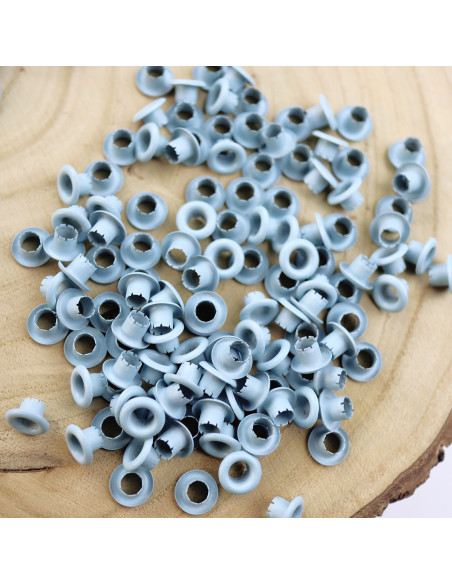 Pack of 500 eyelets in Cielo color