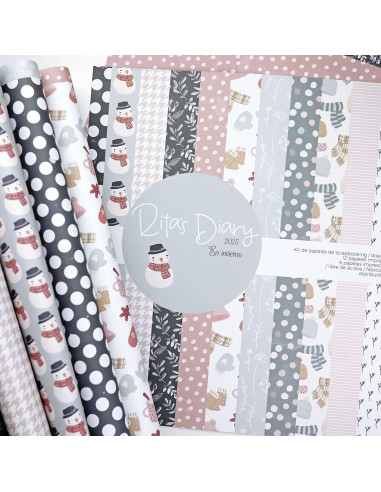 Invierno Coordinated Paper kit | Rita's Diary collection Invierno Coordinated Paper kit | Rita's Diary collection