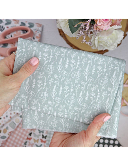 5m Ramitas de invierno printed fabric | Rita's Diary collection