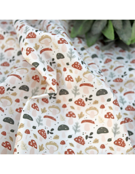 5m Cogumelos printed fabric | Rita's Diary collection