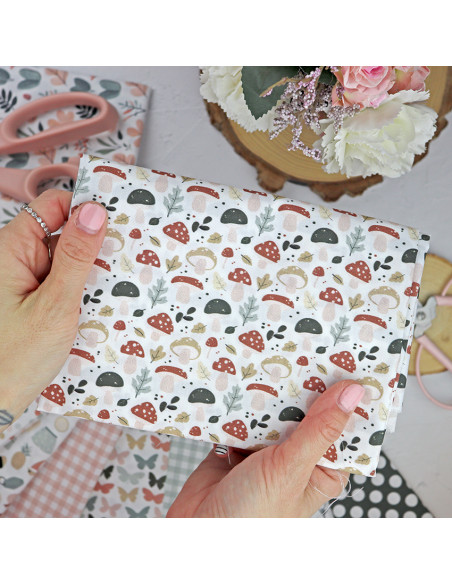 5m Cogumelos printed fabric | Rita's Diary collection