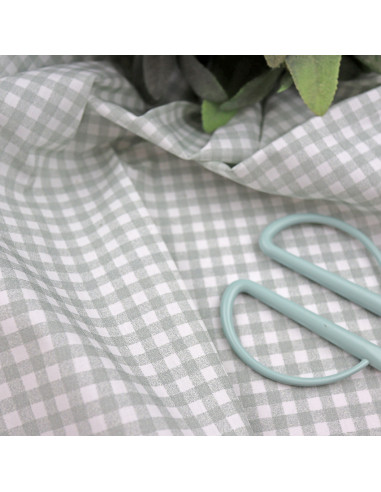 5m Minivichy Menta printed fabric | Rita's Diary collection