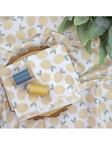 5m Medio limón printed fabric | Rita's Diary collection 5m Medio limón printed fabric | Rita's Diary collection