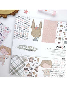 Ohana de fiesta 12x12" paper pad | Alúa Cid design