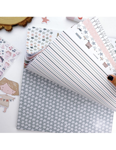 Ohana de fiesta 12x12" paper pad | Alúa Cid design