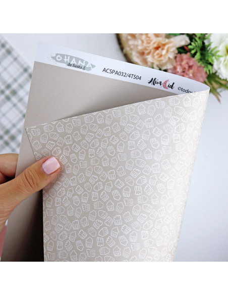 Ohana de fiesta Solid & Special paper Kit of Alúa Cid