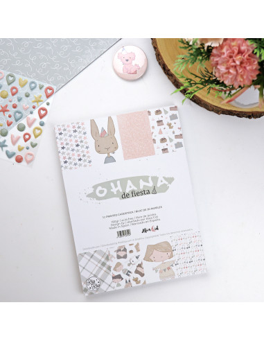 Ohana de fiesta 6x8 paper pad of Alúa Cid Ohana de fiesta 6x8 paper pad of Alúa Cid