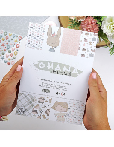 Ohana de fiesta 6x8 paper pad of Alúa Cid