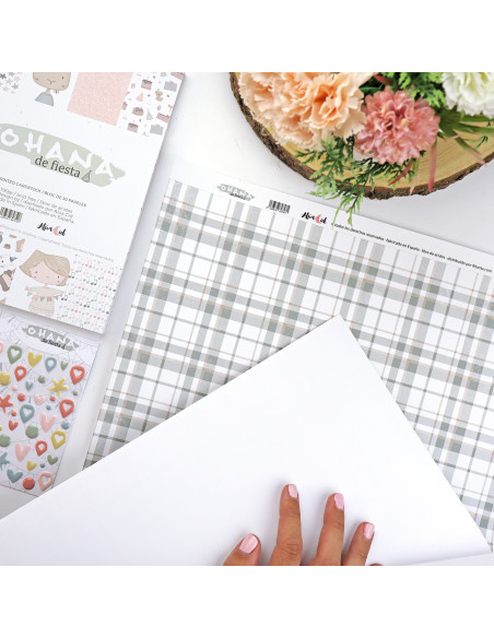 Ohana de fiesta laminated paper sheet of Alúa Cid