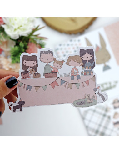 Ohana de fiesta Die-cuts of Alúa Cid Ohana de fiesta Die-cuts of Alúa Cid