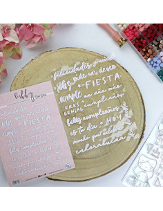 Mensajes de fiesta Puffy stickers of Alúa Cid