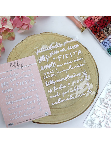 Mensajes de fiesta Puffy stickers of Alúa Cid