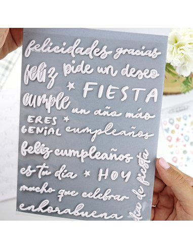 Mensajes de fiesta Puffy stickers of Alúa Cid