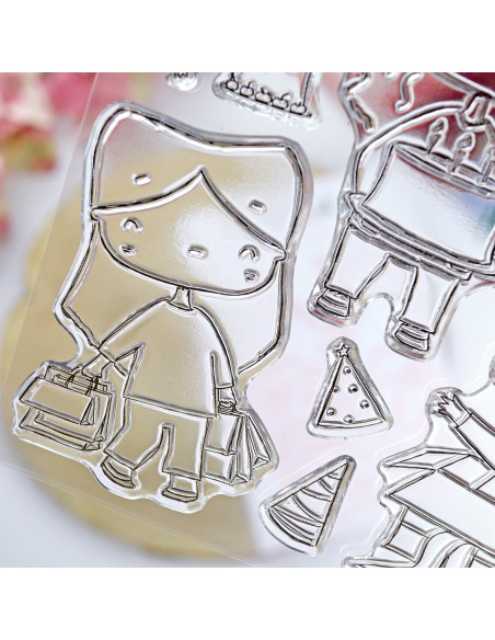 Familia de fiesta stamps & dies set | Alúa Cid