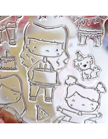 Familia de fiesta stamps & dies set | Alúa Cid